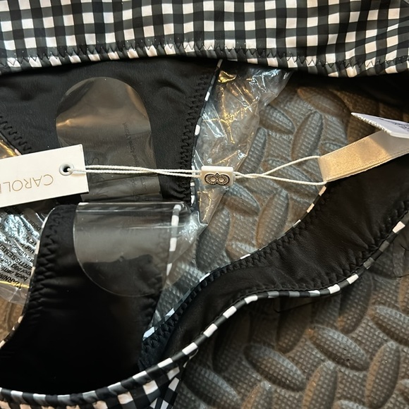Caroline Constas Kali Bikini Bottom in Gingham Size L - Picture 12 of 15